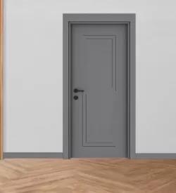 Antrasit Köşe Fugalı Pvc Oda Kapısı