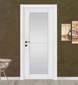 Camlı Göbekli Beyaz Lake Salon Kapısı, Lake Kapı