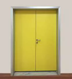 Çift Kanatlı Aluminyum Kasalı Laminat Kapı, Aluminyum Kasalı Kapı