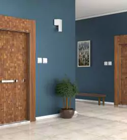 Elhamra Hasır Desenli Çelik Kapı