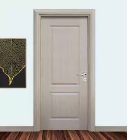Freze Meşe Kaplamalı Iki Göbekli Doğal Ahşap Kapı, Doğal Ahşap Kaplama Kapı