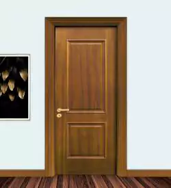 Golden Teak Iki Göbekli Doğal Ahşap Kaplama Kapı, Doğal Ahşap Kaplama Kapı