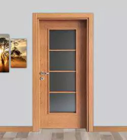 Makedon Meşe Camlı Melamin Kapı, Melamin Kapı
