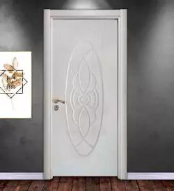 Model 1080 Desenli Camsız Membran Iç Kapı, Pvc Kapı