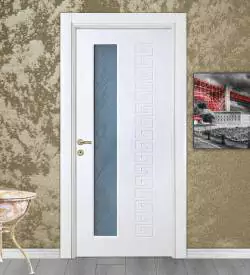 Model 2030 Versace Desenli Camlı Membran Kapı, Pvc Kapı