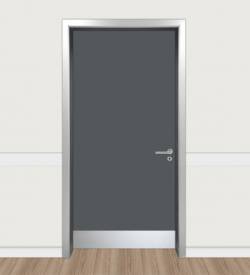 Alpine White Alüminyum Kasalı Laminat Kapı, Laminat Kapı