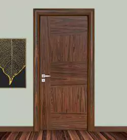 Pelesenk Doğal Ahşap Kaplama Kapı, Doğal Ahşap Kapı