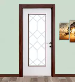 Petek Cam Desenli Beyaz High Gloss Kapı, High Gloss Kapı