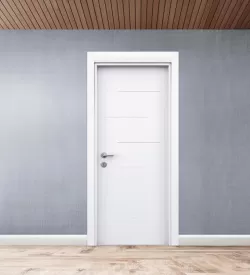 Soft Beyaz Çapraz Fugalı Membran Oda Kapısı