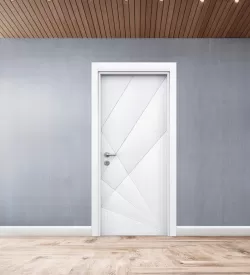 Soft Beyaz Fugalı Membran Oda Kapısı