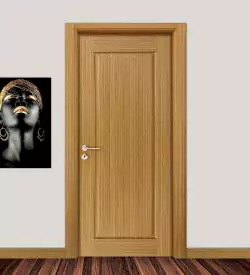Teak Kaplamalı Doğal Ahşap Kapı, Ahşap Kaplama Kapı