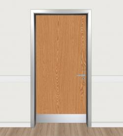 Waterford Oak Alüminyum Kasalı Laminat Ofis Kapısı