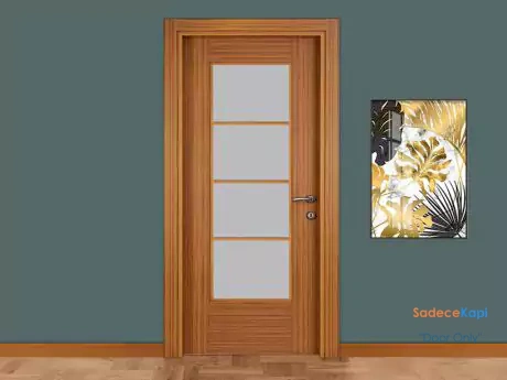 cam bolmeli bambu high gloss kapi
