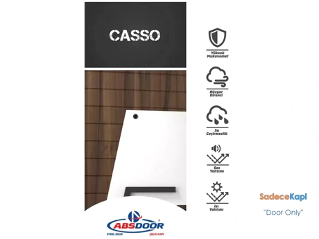 casso çift renk daire çelik kapı