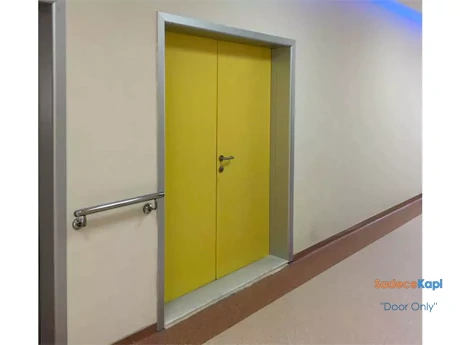 çift kanatlı laminat hastane kapıları