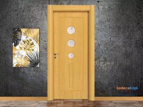 damla desen camli pvc kapi bambu