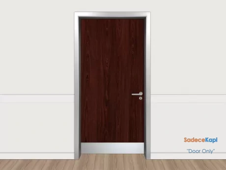 guadalajara mahogany renkli aluminyum kasali laminat kapi