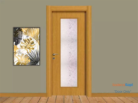 karaca boy camlı pvc kapı bambu