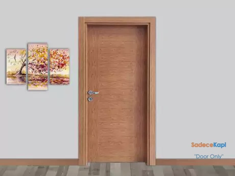makedon mese camsiz melamin panel kapi