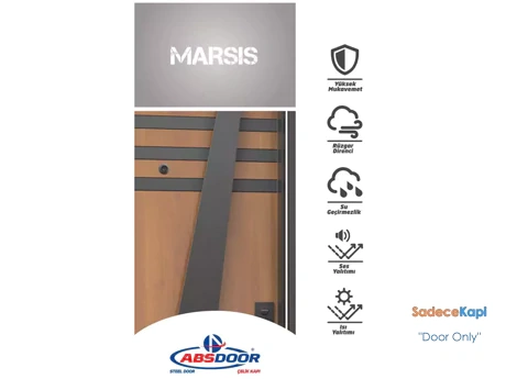 marsis çizgili modern daire giriş kapısı