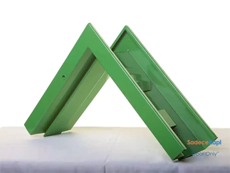 sac kasalı camlı laminat kapı