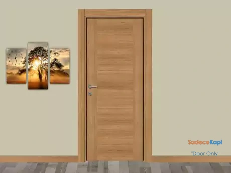 teak renkli panel melamin ic oda kapisi