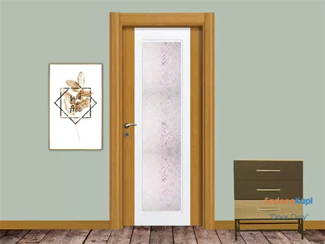 topaz boy camlı pvc membran kapı meşe